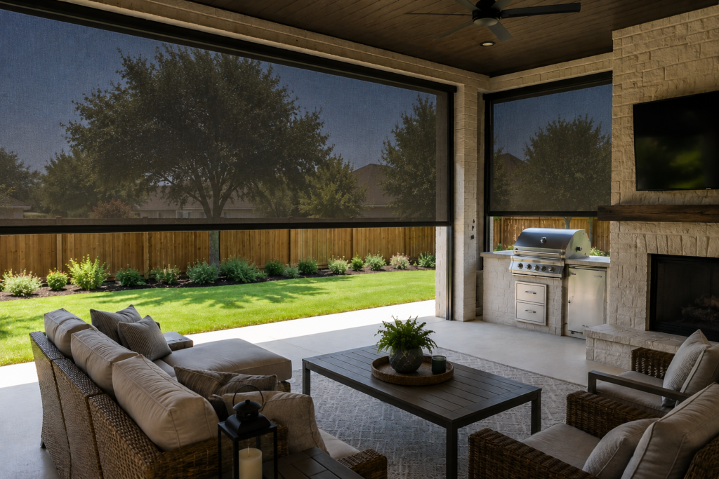 motorized screens dallas fort worth