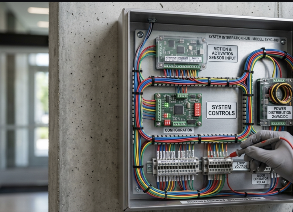 automatic door sensors and control
