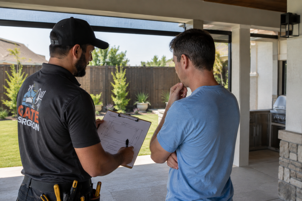 motorized patio screen planning