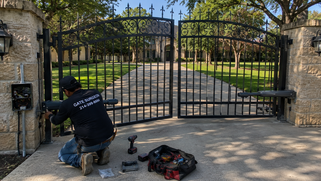 swinging gate repair dallas fort worth